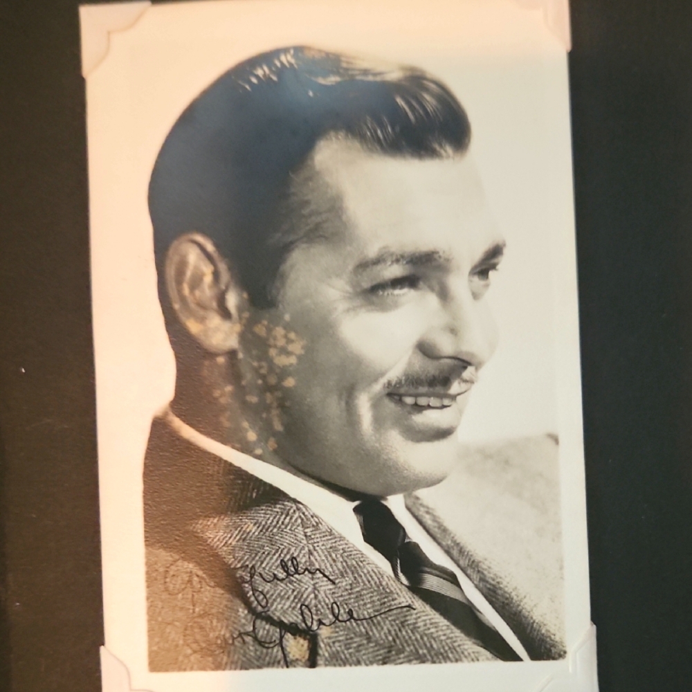 Vintage Autographed Photo Clark Gable